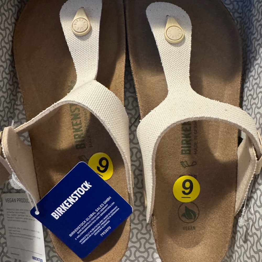 Birkenstock Vegan Sandals in Beige